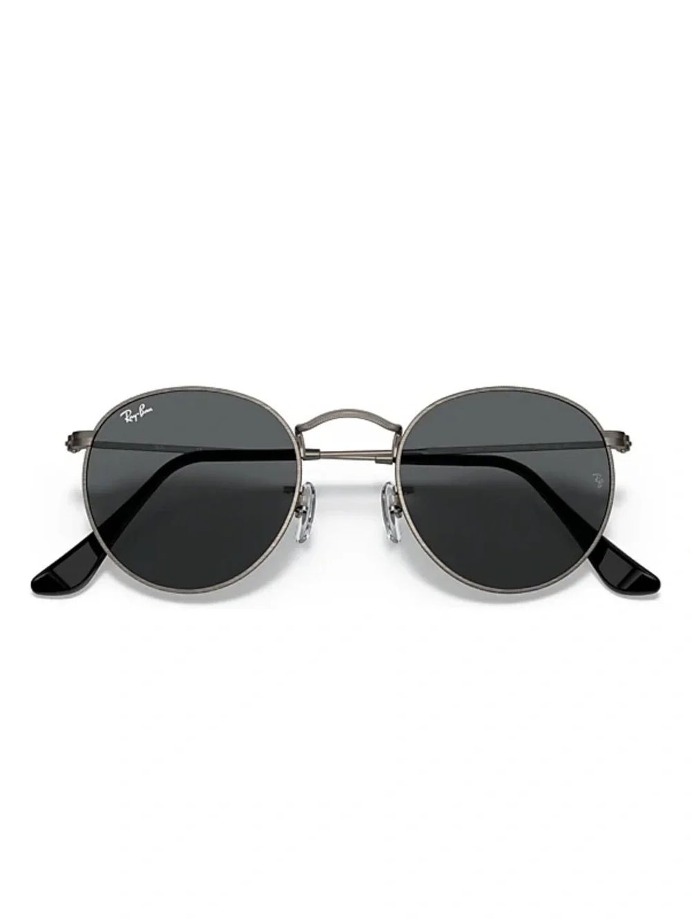 Ray-Ban Round Metal Sunglasses in Black and Silver